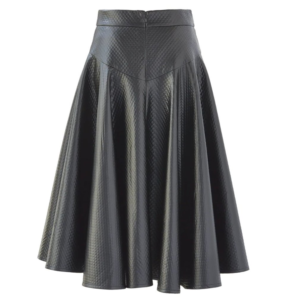 Monroe & Main Plus Size Garbo Faux-Leather Skirt
